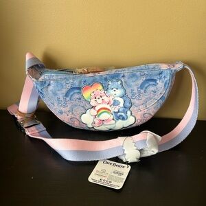 Care Bears Blue and Pink Cheer and Grumpy Convertible Crossbody Belt Bag